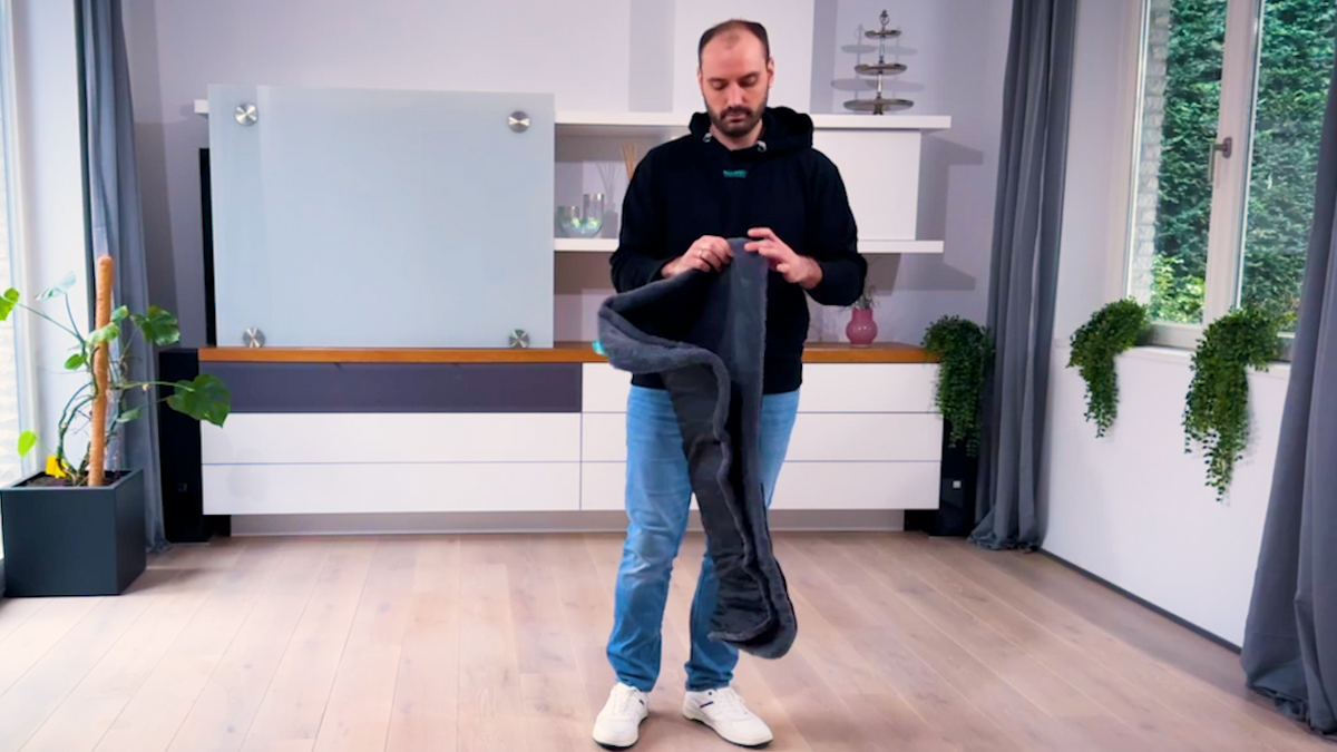 Aufbau Anleitung Manuly Hundematte Schritt 1